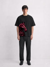 Crimson Equine Floral Tee