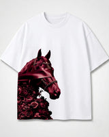 Crimson Equine Floral Tee