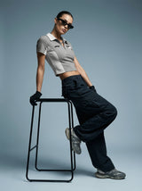 Shadow Drift Zip Polo