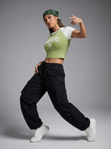 Miami Coast Green Crop Tee