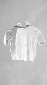 White Mocha Zip Crop Top