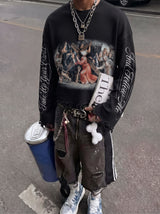 Sacred Ruin Distressed Waffle Tee