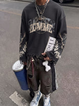 Homme Noir Waffle Tee