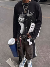 Crowned Serpents Waffle Tee