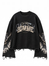 Homme Noir Waffle Tee