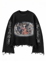 Sacred Ruin Distressed Waffle Tee