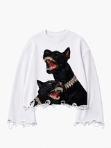 Noir Fang Waffle Tee