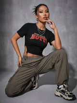 Trauma Made Me Hot Crop Tee