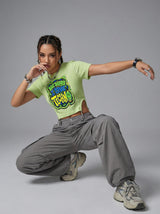 Acid Pop Techno Crop Tee
