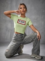Not Friendly Crop Tee