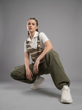 Warp Knit Overlay White Polo Shirt