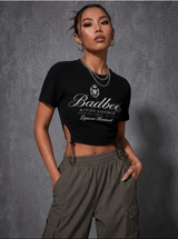 BADBEE Active Essence Drawstring Crop Tee